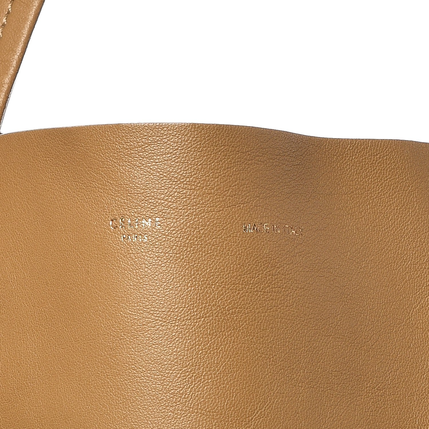 Celine Lambskin Horizontal Bicolor Cabas Camel Midnight 9 of 11