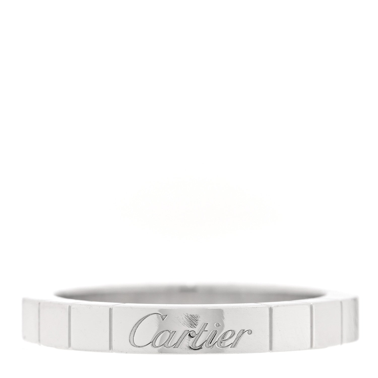Cartier 18K White Gold Lanieres Ring 54 7 1 of 4
