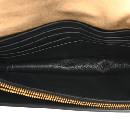 Valentino Garavani Raffia VLogo Wallet on Chain Gold 6 of 12