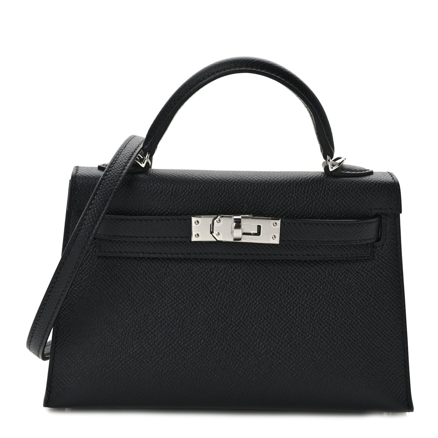 Hermes Epsom Horseshoe Mini Kelly Sellier 20 Black 1 of 11