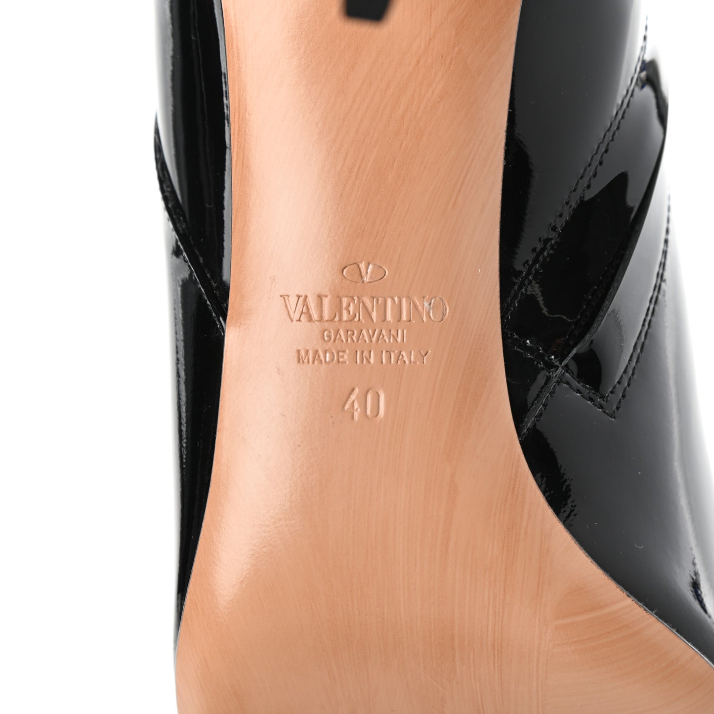 Patent VLogo 80mm Ankle Boots 40 Black