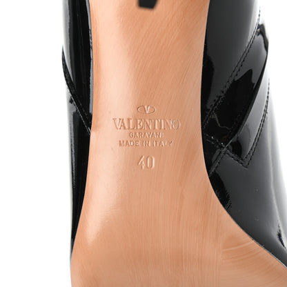Valentino Garavani Patent VLogo 80mm Ankle Boots 40 Black 6 of 7