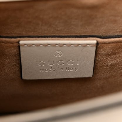 Gucci Calfskin Mini Sylvie Chain Shoulder Bag White 6 of 12