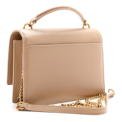Saint Laurent Calfskin Monogram Sunset Chain Wallet Dark Toffee 3 of 11