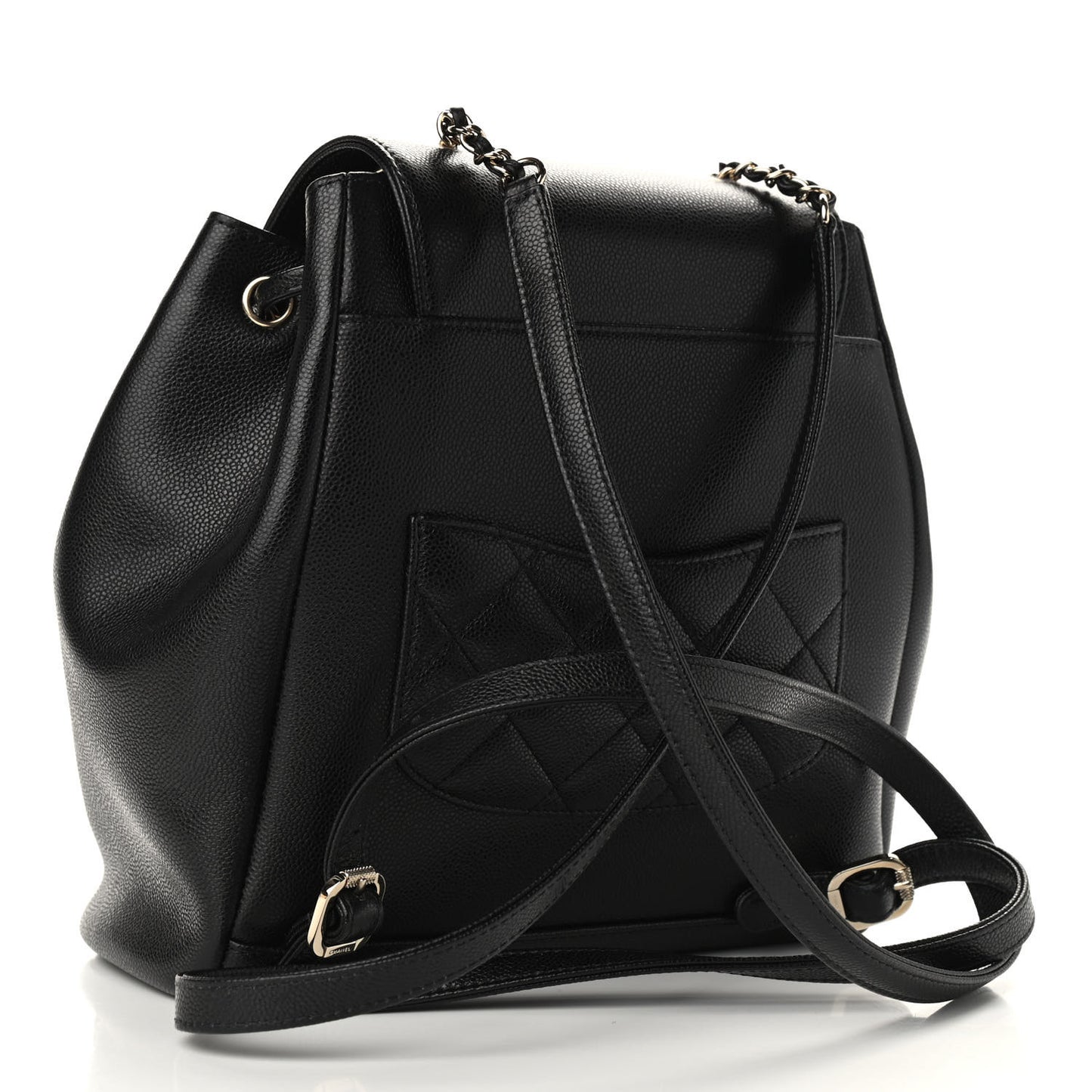 Caviar Quilted Business Affinity Backpack Black