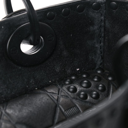 Christian Dior Lambskin Studded Matte Cannage Medium Lady Dior So Black 12 of 14