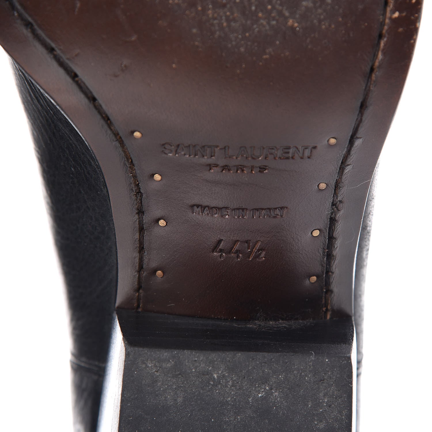Saint Laurent Calfskin Theo 40 Ankle Boots 44.5 Black 8 of 15