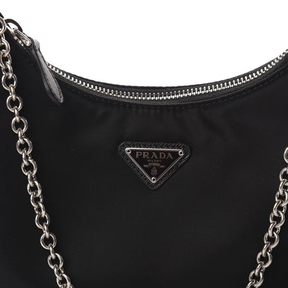 Prada Nylon Re-Edition 2005 Shoulder Bag Black 11 of 12
