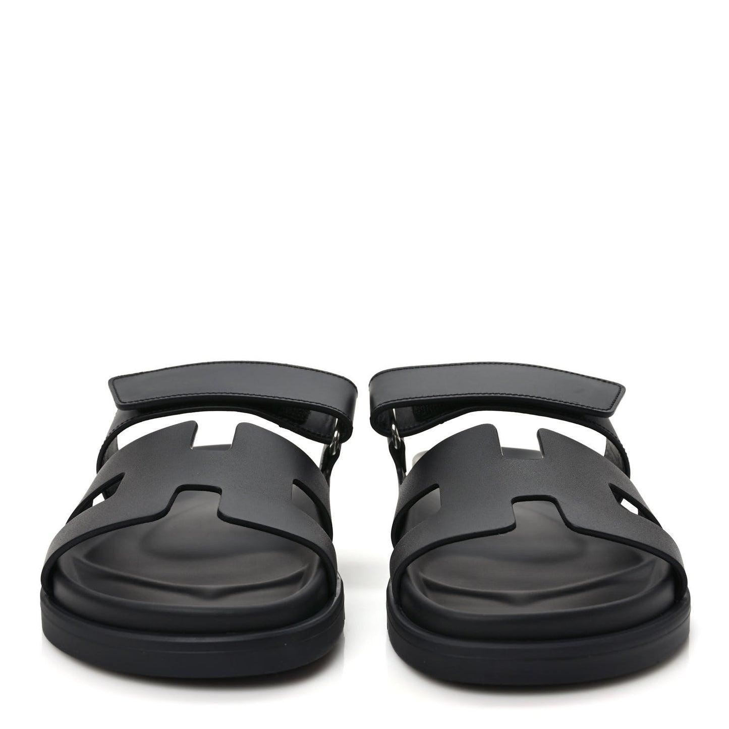 Calfskin Womens Chypre Sandals 36.5 Black