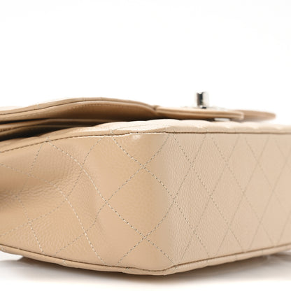 Chanel Caviar Quilted Medium Double Flap Beige 9 of 11