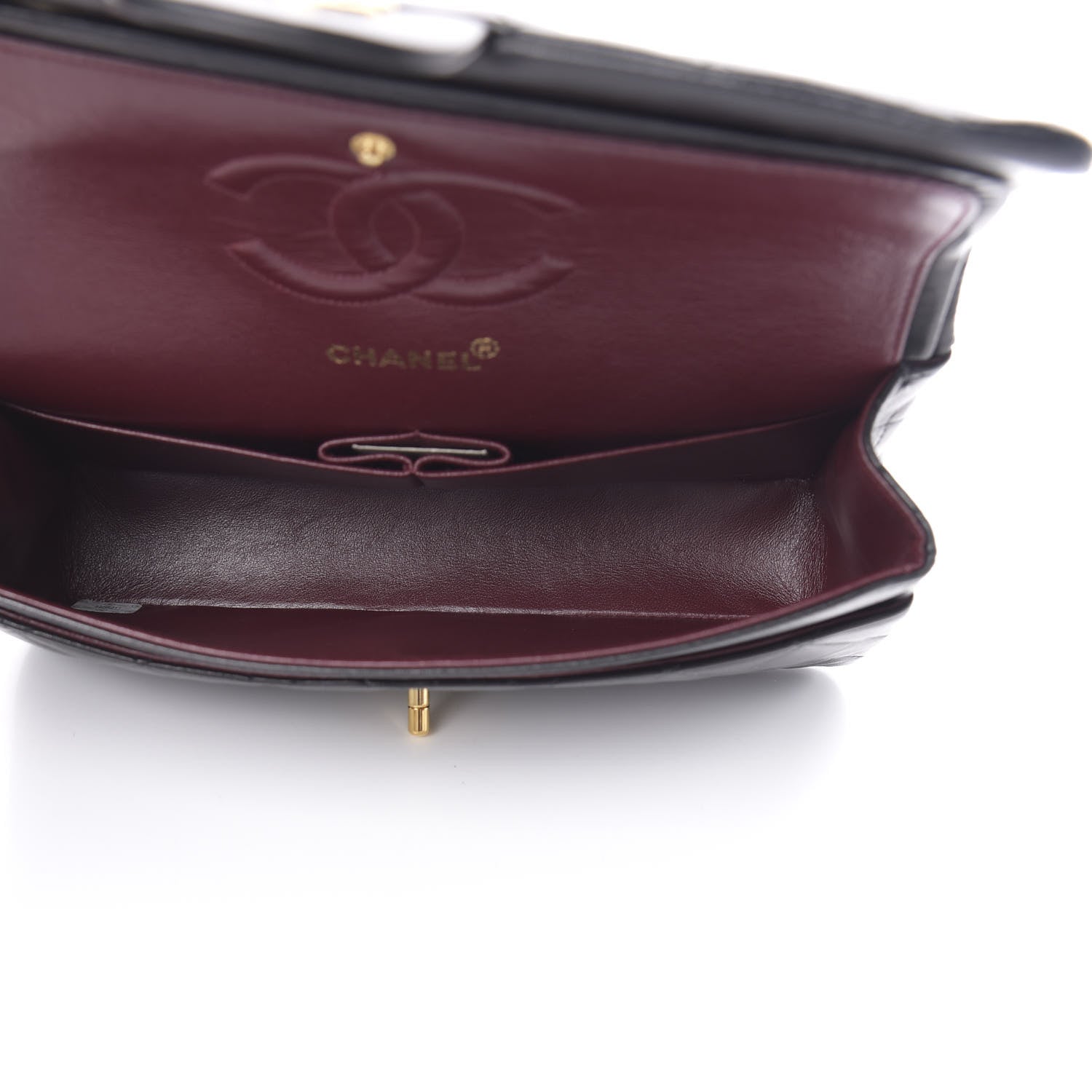 Chanel Lambskin Quilted Medium Double Flap Black 5 of 17
