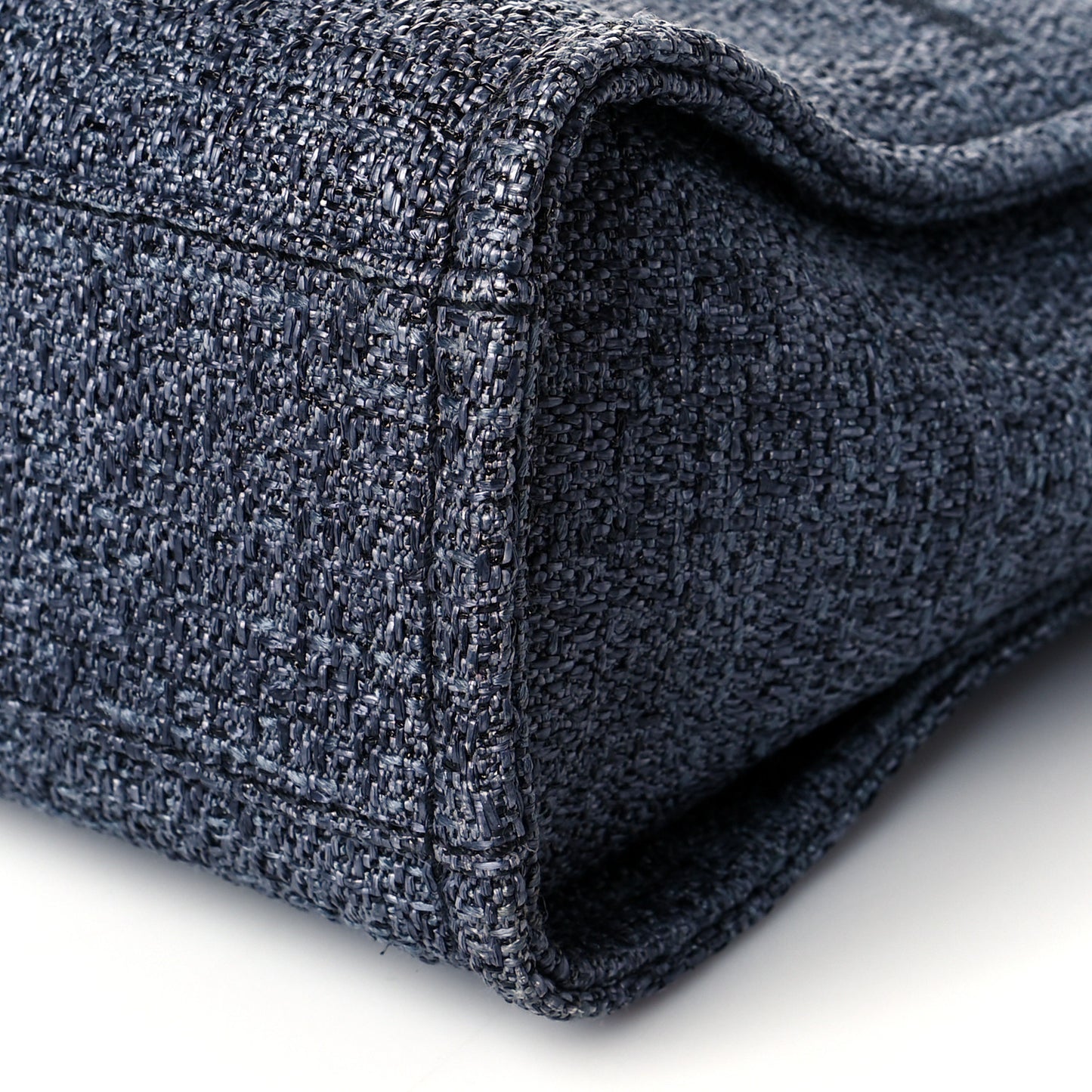 Lurex Boucle Mini Deauville Tote Black