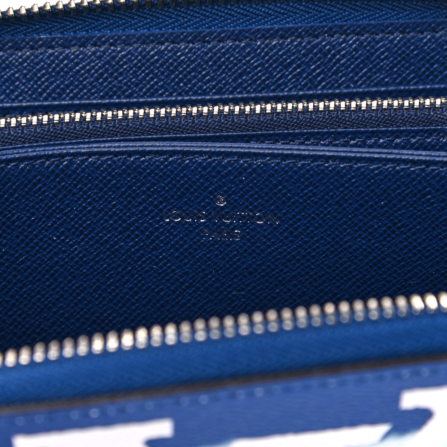 Louis Vuitton Monogram Escale Zippy Wallet Blue 6 of 7