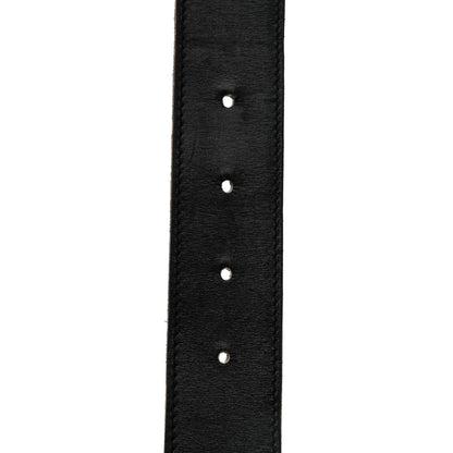 Hermes Box Togo Reversible 32mm Belt Strap 85 Black Gold 5 of 8