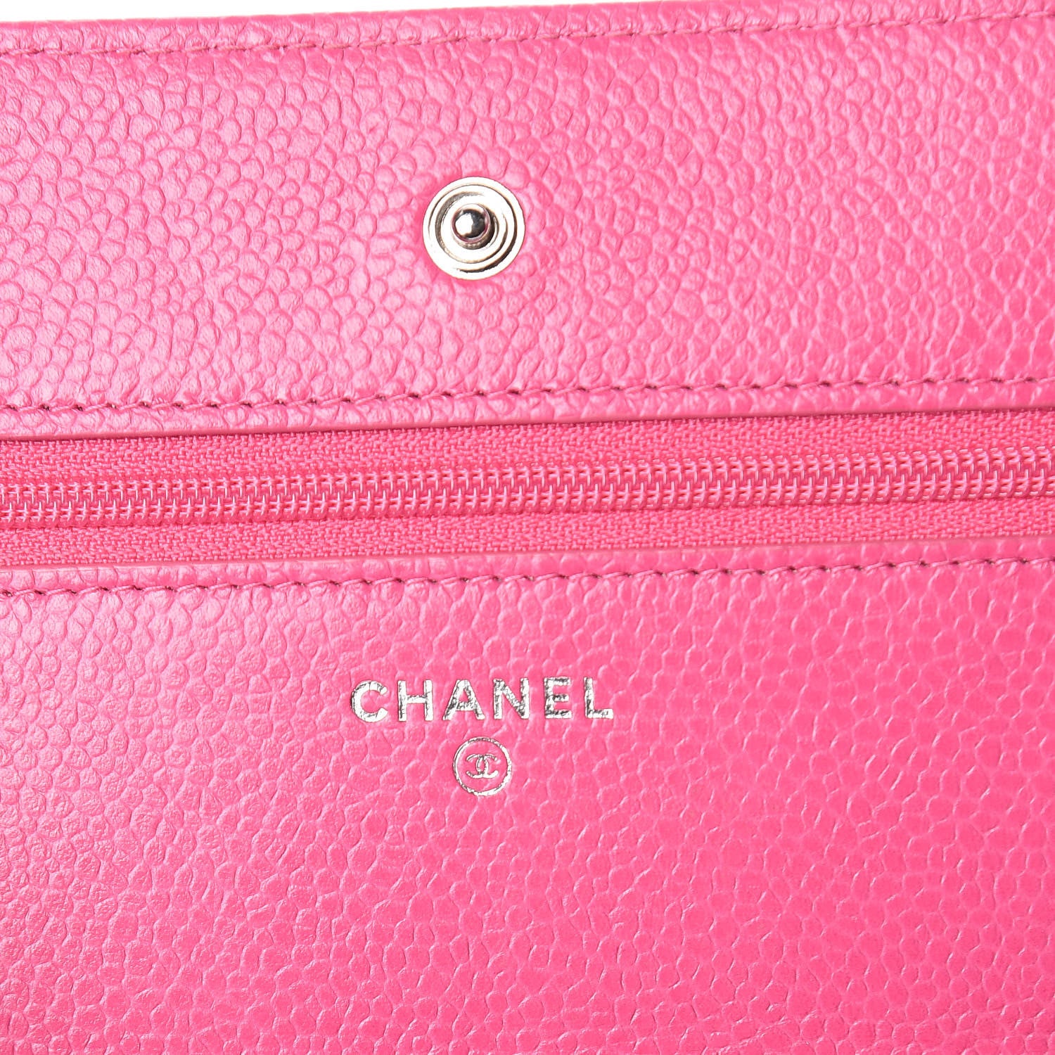 Chanel Caviar Quilted Wallet on Chain WOC Pink 6 of 11