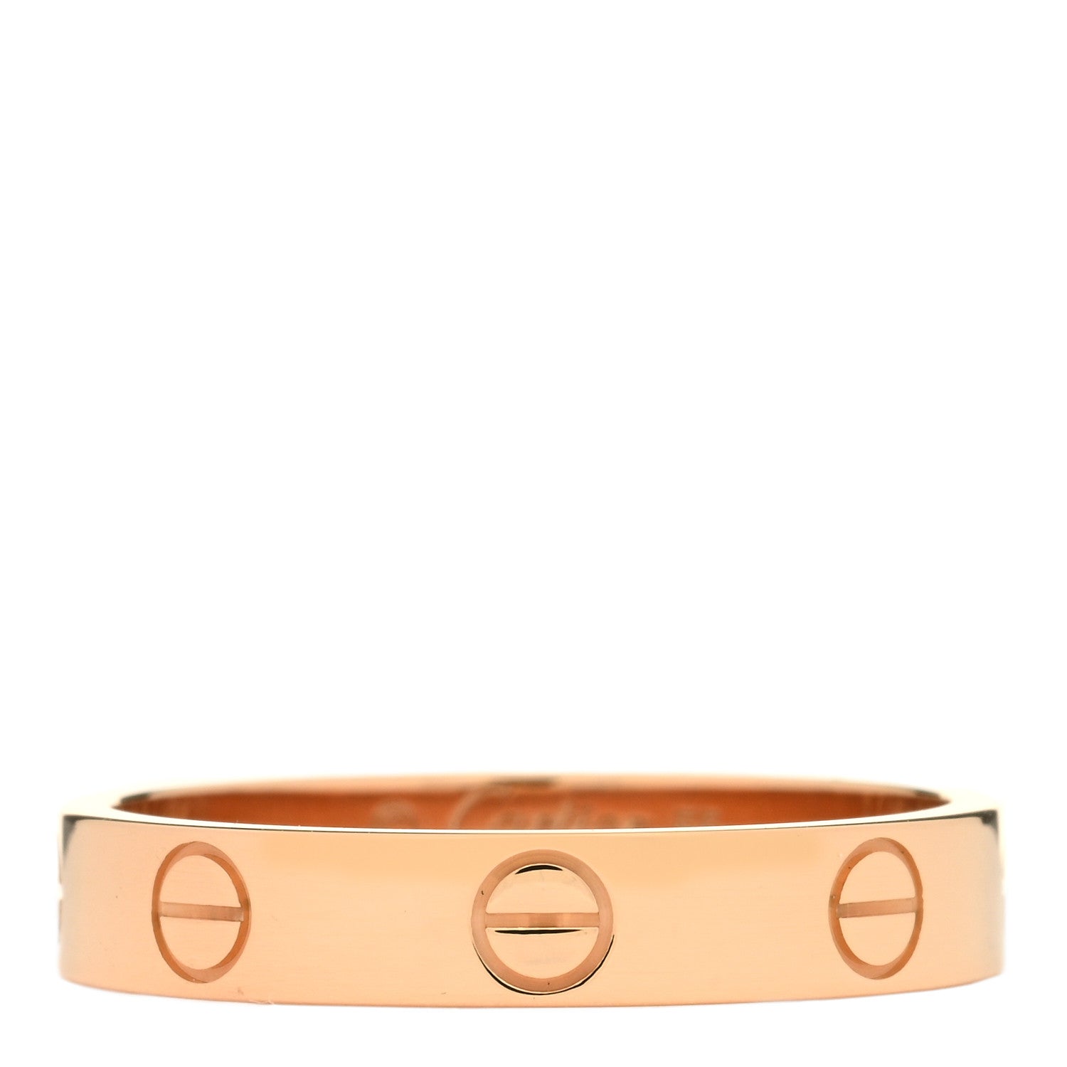 Cartier 18K Pink Gold 3.5mm LOVE Wedding Band Ring 55 7.25 1 of 3