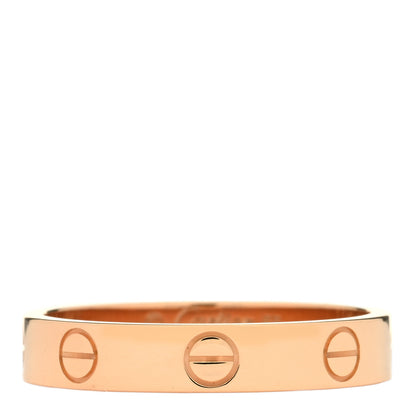 Cartier 18K Pink Gold 3.5mm LOVE Wedding Band Ring 55 7.25 1 of 3