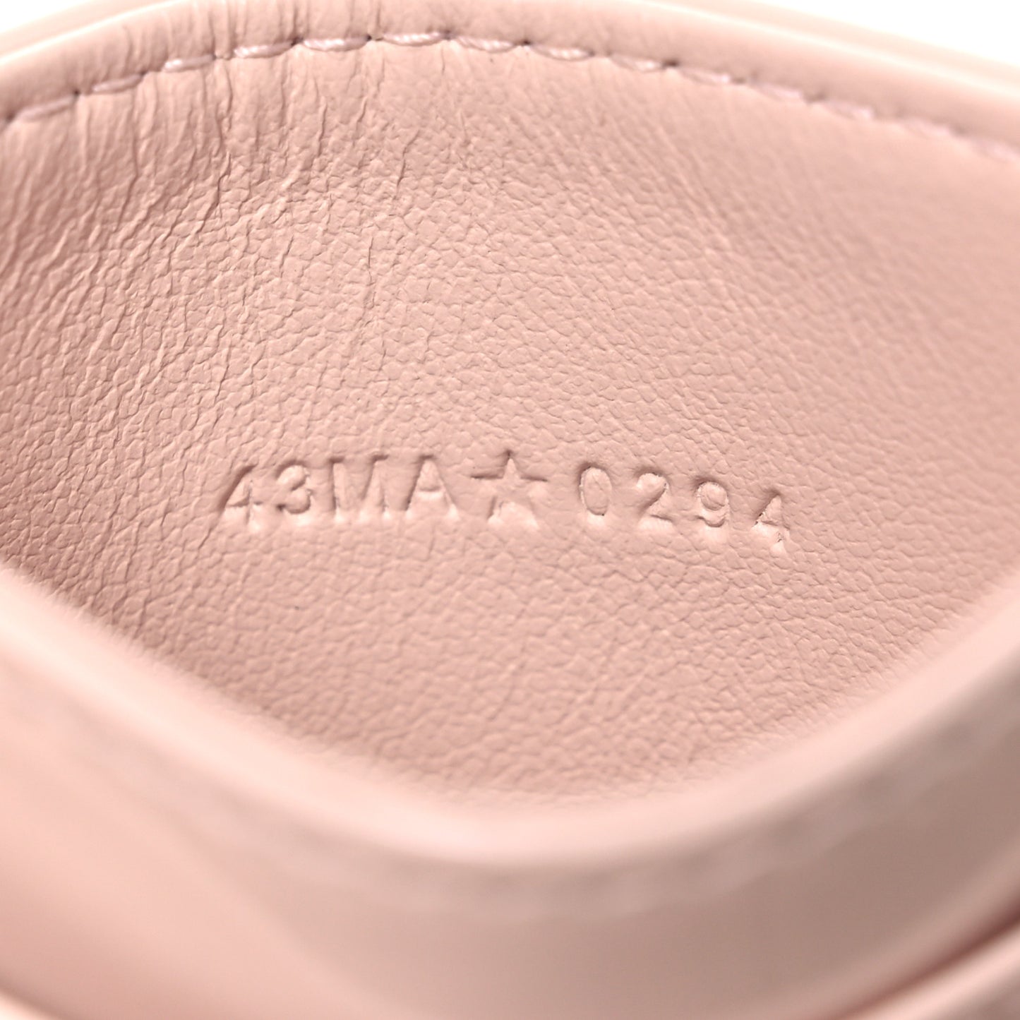 Patent Cannage Lady Dior Card Holder Powder Pink
