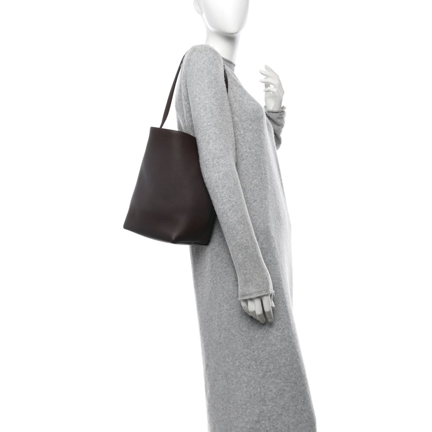 Grained Calfskin Medium N/S Park Tote Acajou
