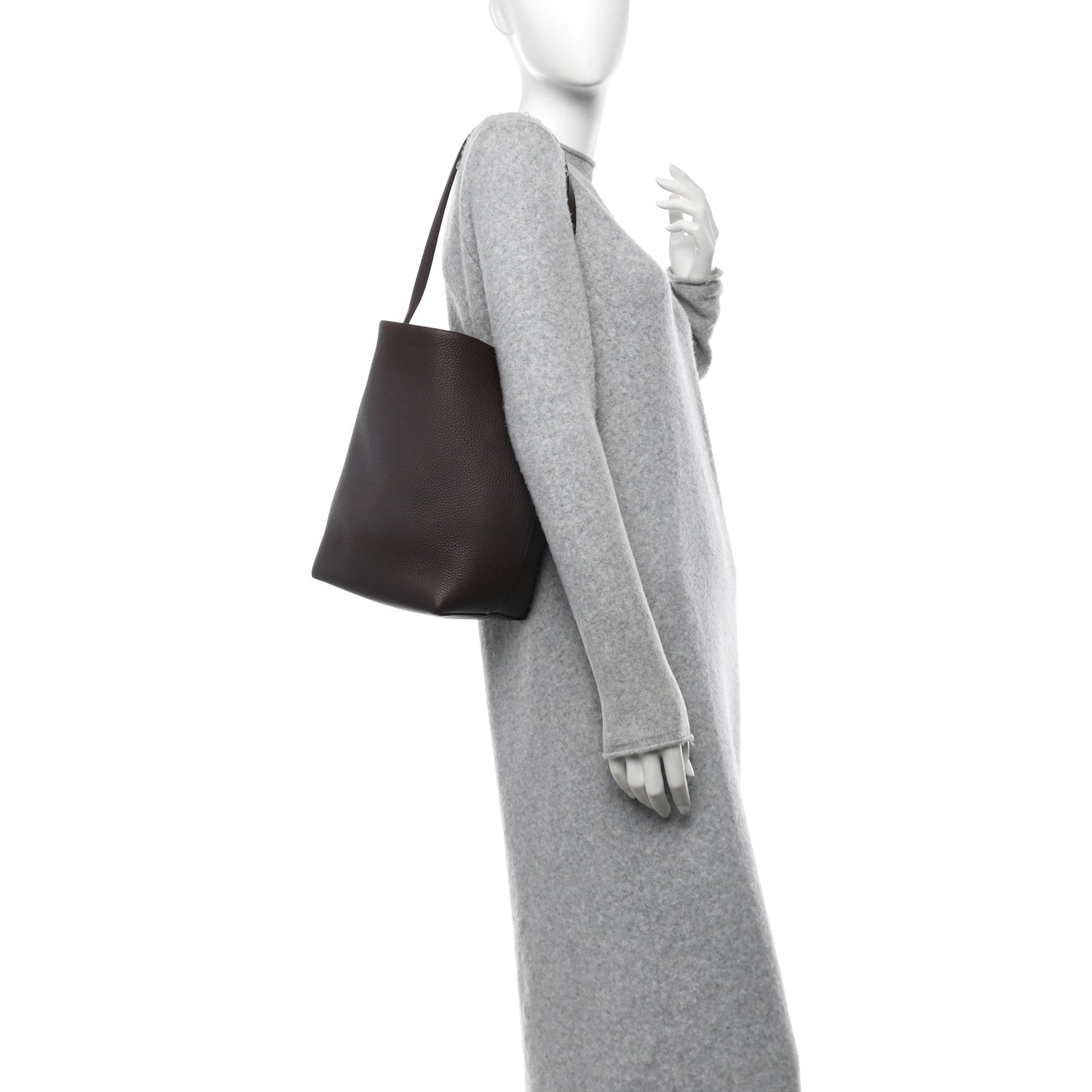 The Row Grained Calfskin Medium N/S Park Tote Acajou 2 of 10