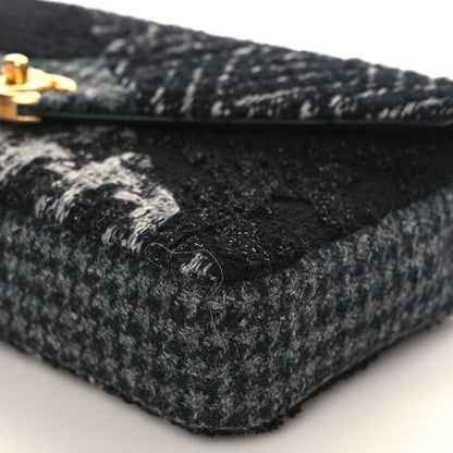 Chanel Tweed Patchwork Mini Rectangular Flap Black Grey White 8 of 8