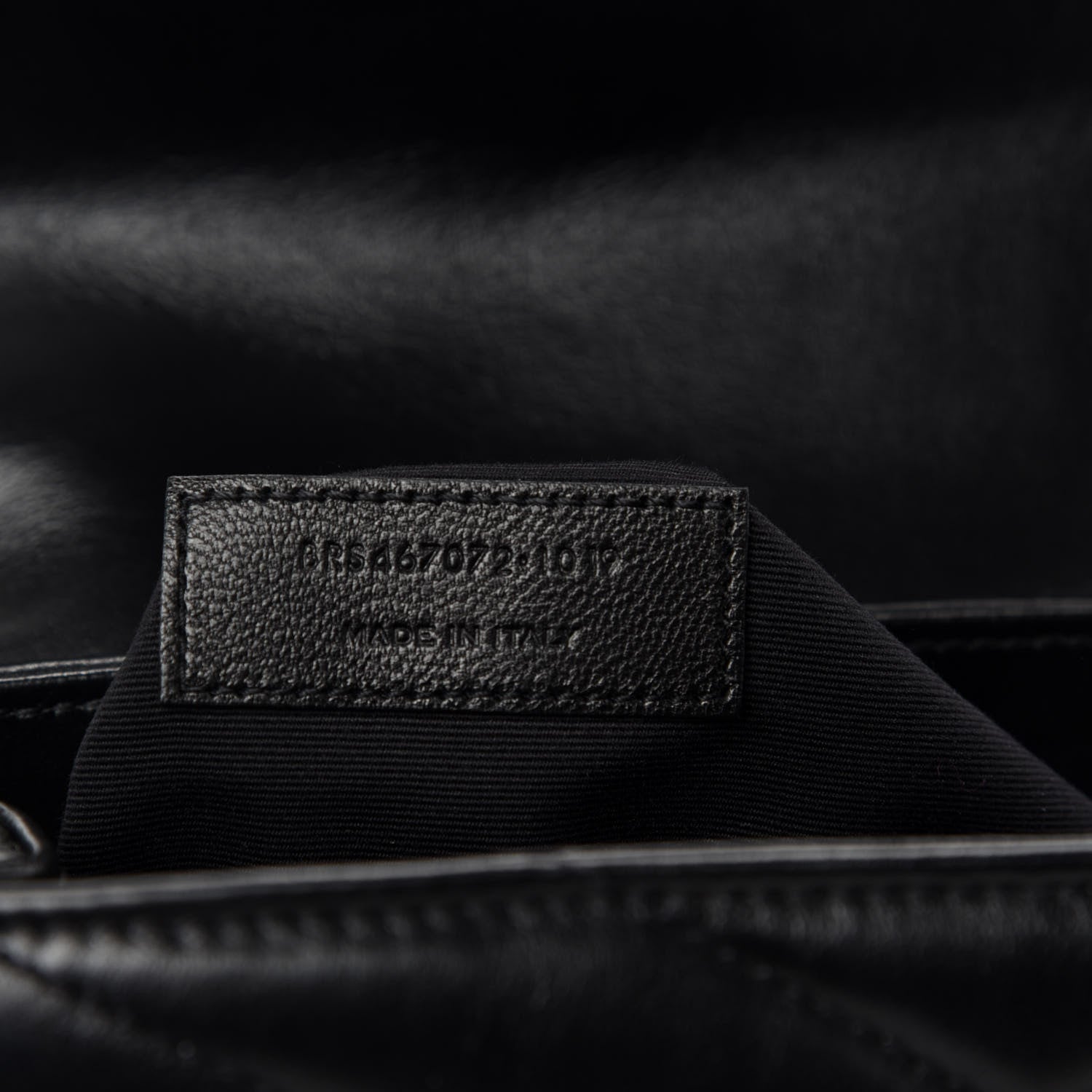 Saint Laurent Calfskin Y Quilted Monogram Toy Loulou Crossbody Bag Black 10 of 11