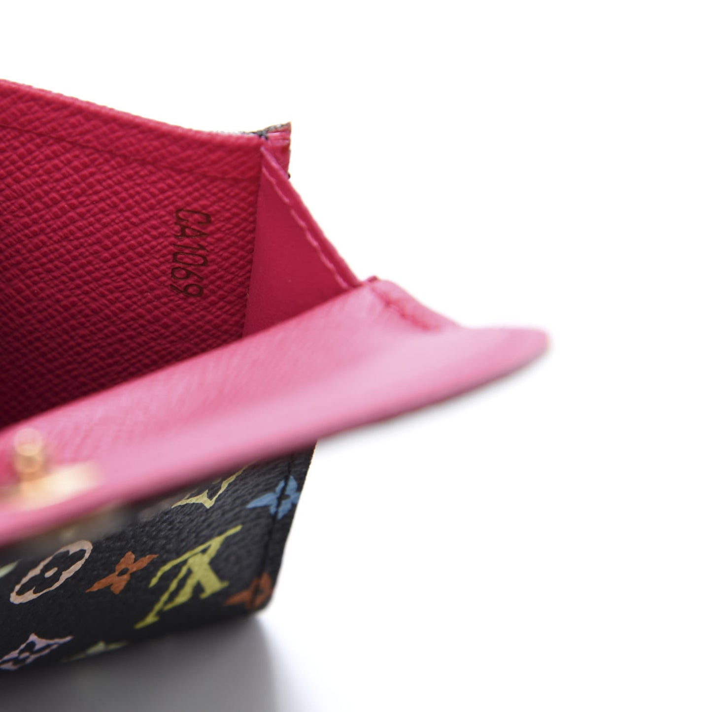 Monogram Multicolor Business Card Holder Black Grenade