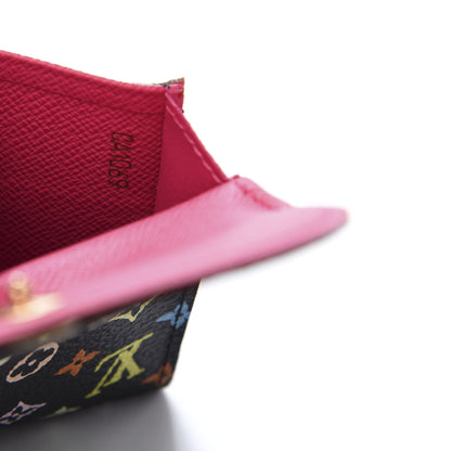 Louis Vuitton Monogram Multicolor Business Card Holder Black Grenade 9 of 10