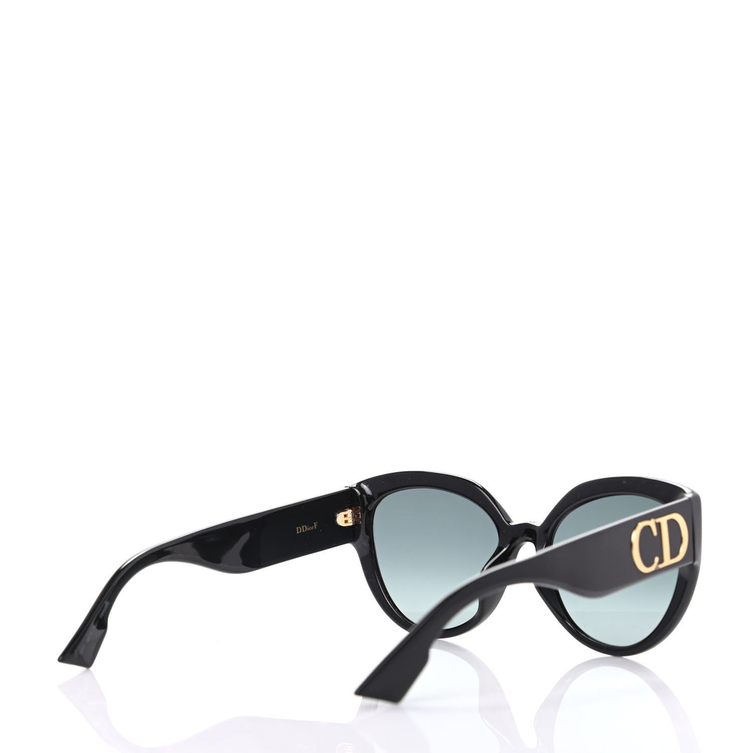 Christian Dior Acetate DDiorF Cat Eye Sunglasses Black 4 of 7