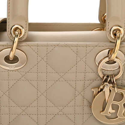 Christian Dior Lambskin Cannage Small My ABCDior Lady Dior Beige 8 of 12