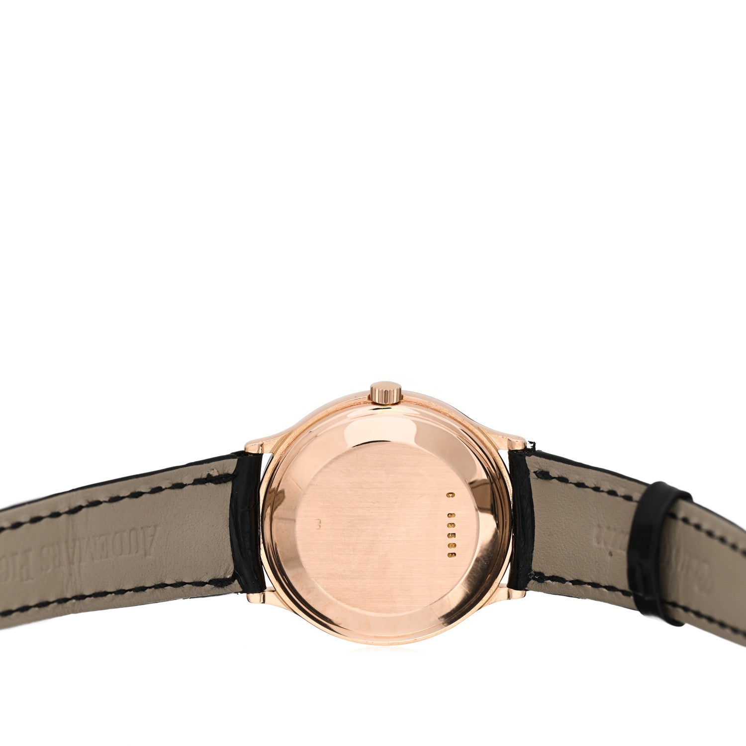 Audemars Piguet 18K Rose Gold Alligator 34mm Moonphase Calendar Classic Manual Winding Watch 25589OR.OO.0002XX.01 4 of 4
