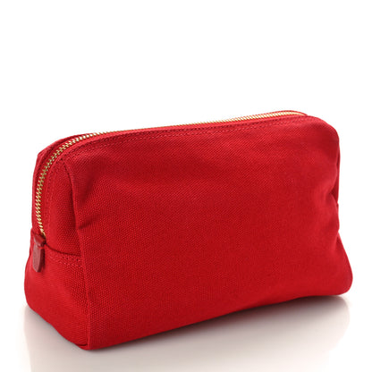 Prada Canvas Canapa Logo Pouch Rosso 3 of 8