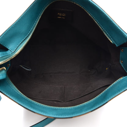Fendi Pequin Vitello Elite 2Jours Bucket Bag Tobacco Jungle 5 of 10