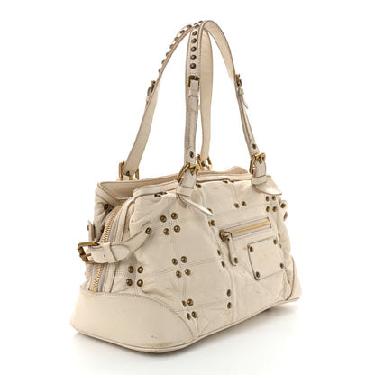 Louis Vuitton Lambskin Riveting White 3 of 19