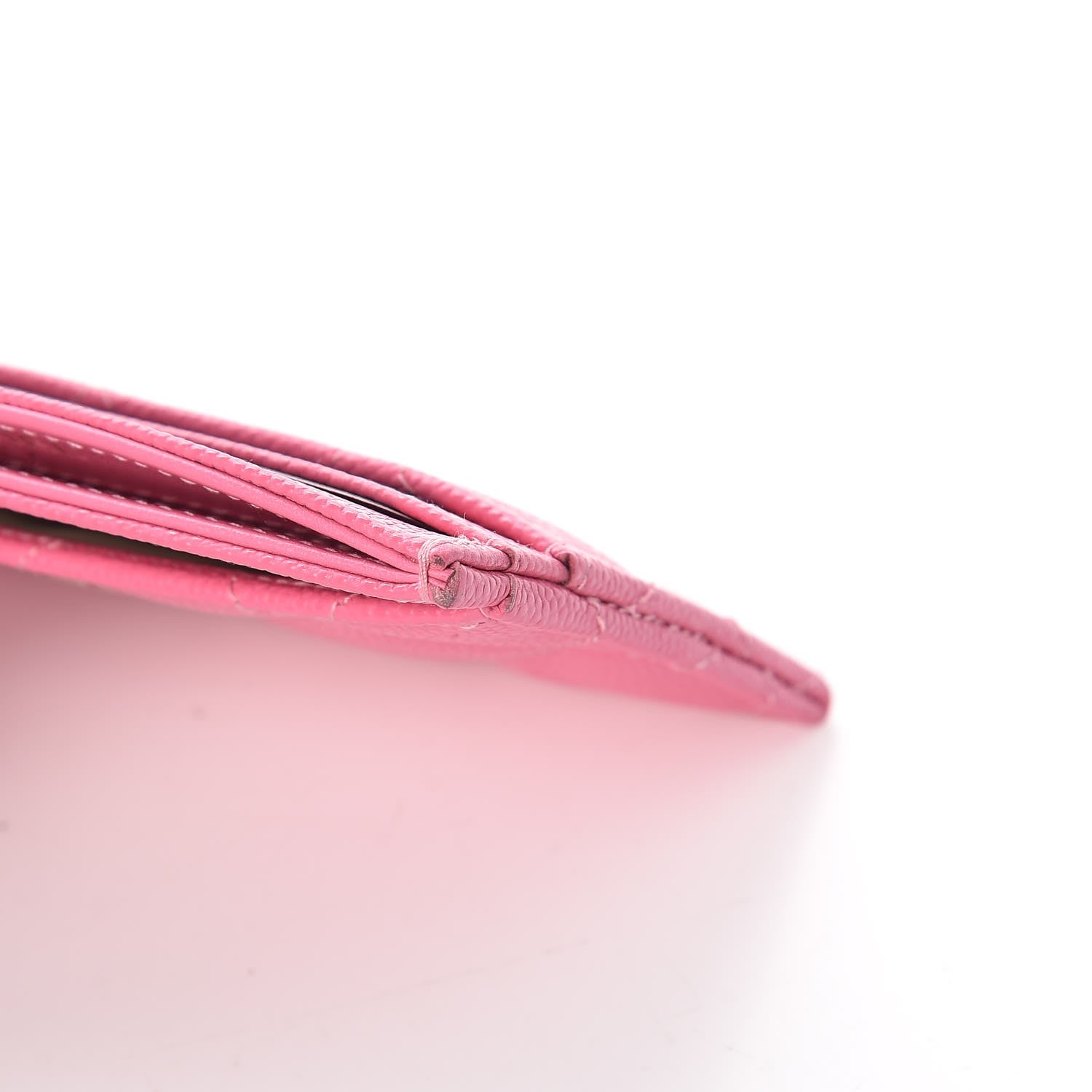 Chanel Caviar Quilted Card Holder Pink 10 of 11