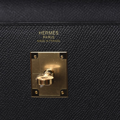 Hermes Epsom Kelly Sellier 35 Black 18 of 32