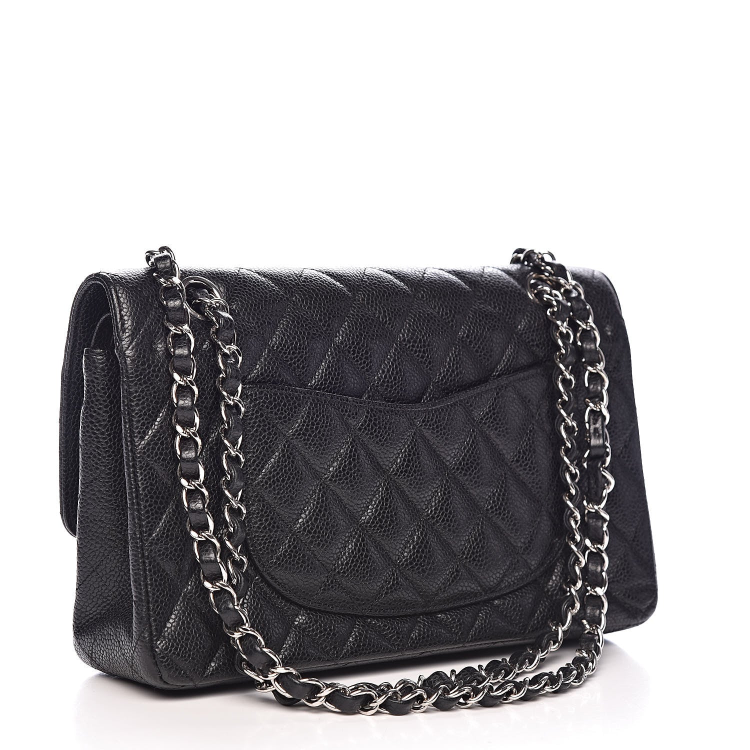 Chanel Caviar Quilted Medium Double Flap Black 3 of 14