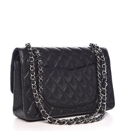 Chanel Caviar Quilted Medium Double Flap Black 3 of 14