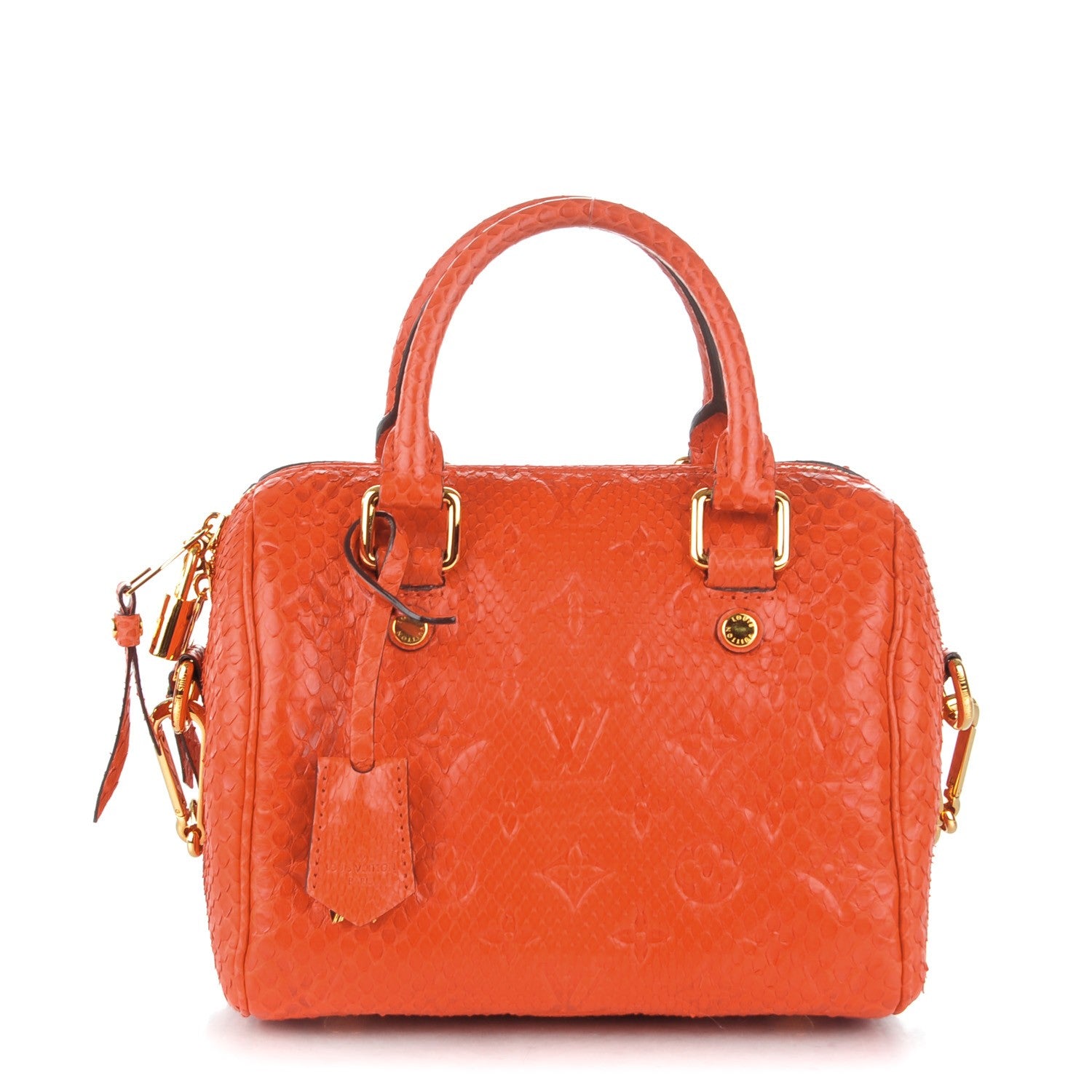 Louis Vuitton Python Embossed Monogram Speedy Bandouliere 20 Orient 1 of 7