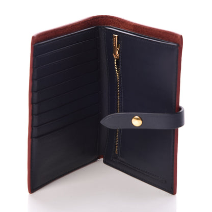 Celine Grained Calfskin Medium Multifunction Strap Wallet Coquelicot 6 of 7