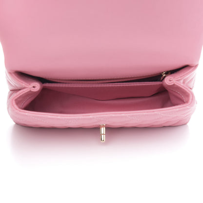 Chanel Caviar Quilted Mini Coco Handle Flap Pink 5 of 11