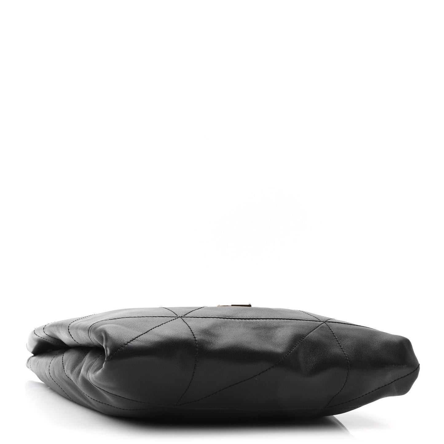 Lambskin Matelasse Monogram Medium Jamie 4.3 Pochon Black