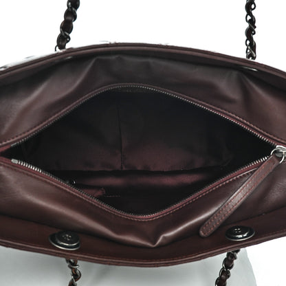 Chanel Lambskin Quilted Tote Burgundy 5 of 7