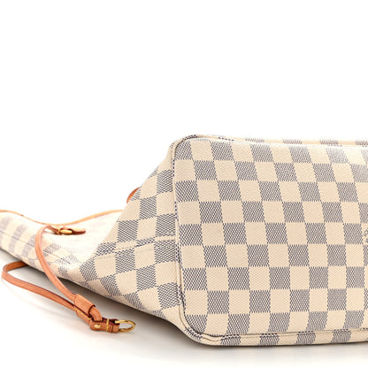 Louis Vuitton Damier Azur Neo Neverfull MM Rose Ballerine 9 of 12