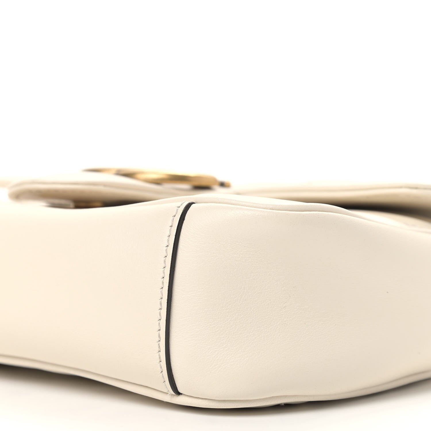 Gucci Calfskin Matelasse Mini GG Marmont Shoulder Bag White 9 of 9