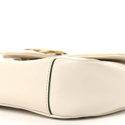 Gucci Calfskin Matelasse Mini GG Marmont Shoulder Bag White 9 of 9