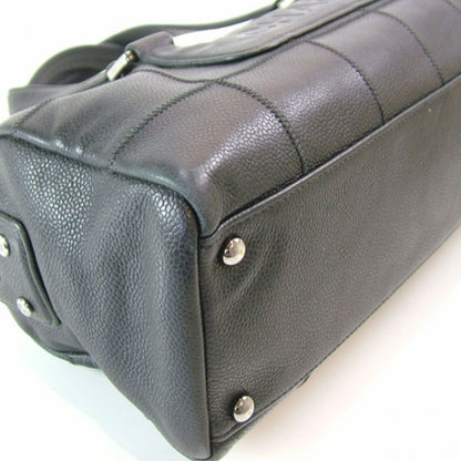Chanel Caviar Square Stitched Tote Black 6 of 10