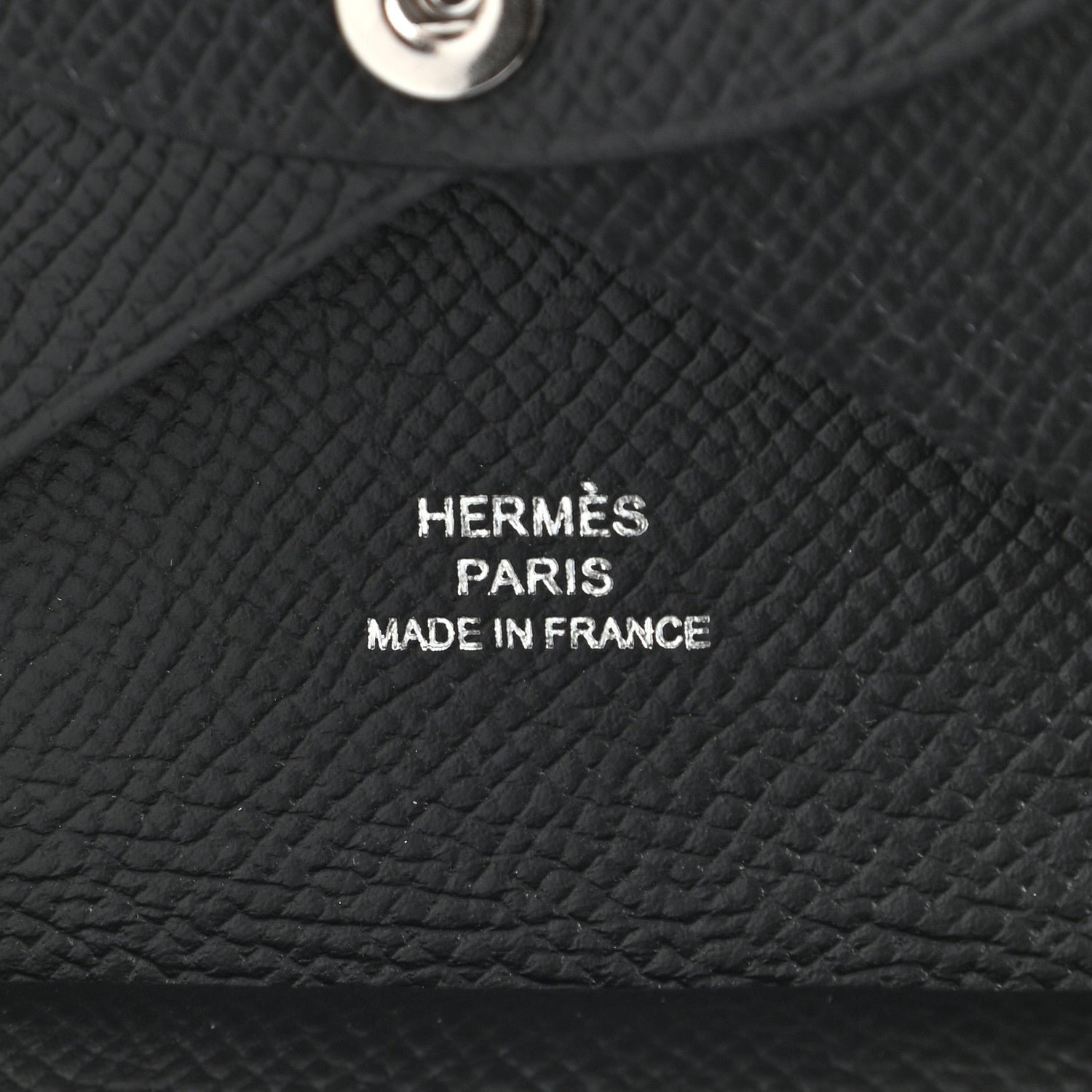 Hermes Epsom Calvi Duo Card Case Black 6 of 6