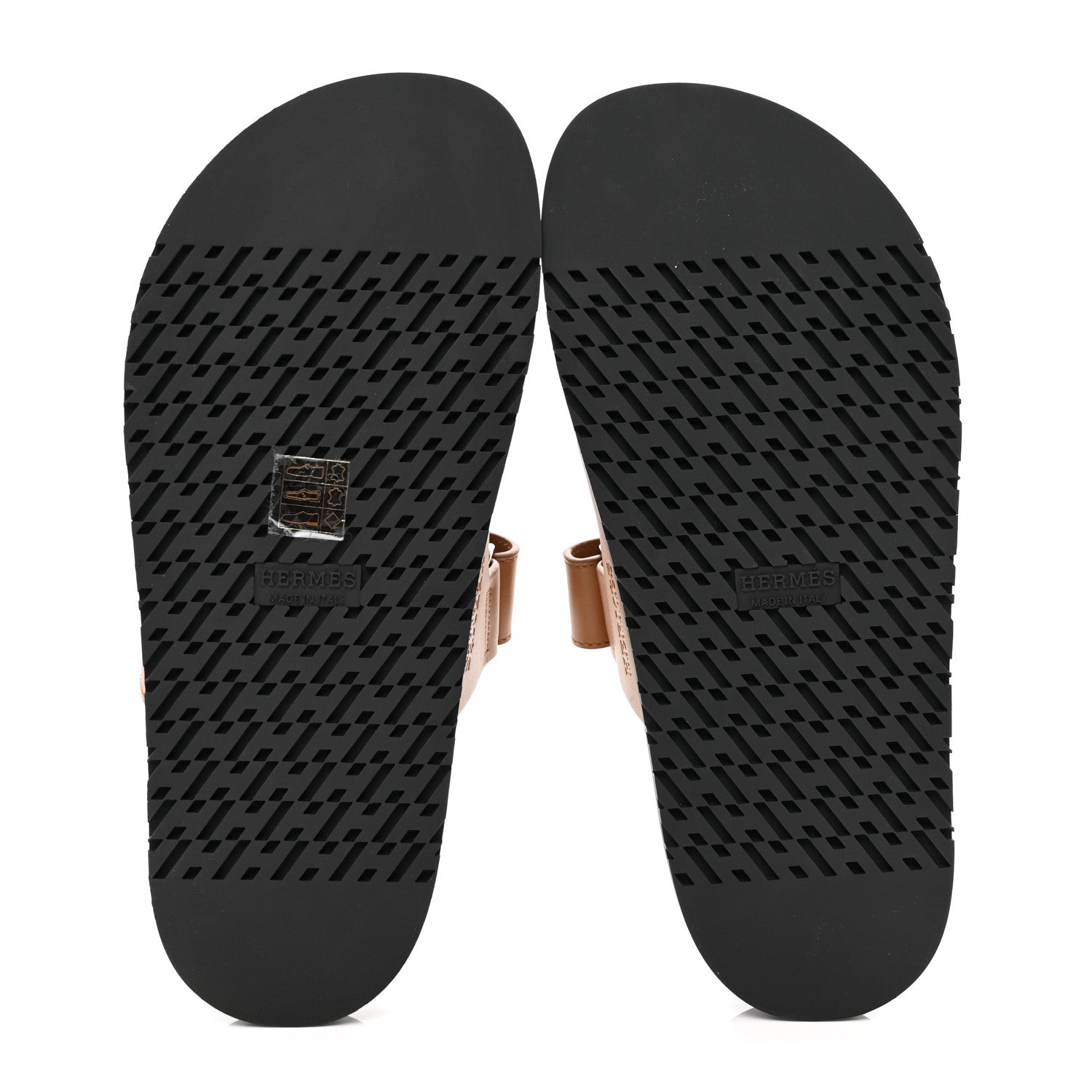 Hermes Calfskin Womens Chypre Sandals 37.5 Gold 5 of 8