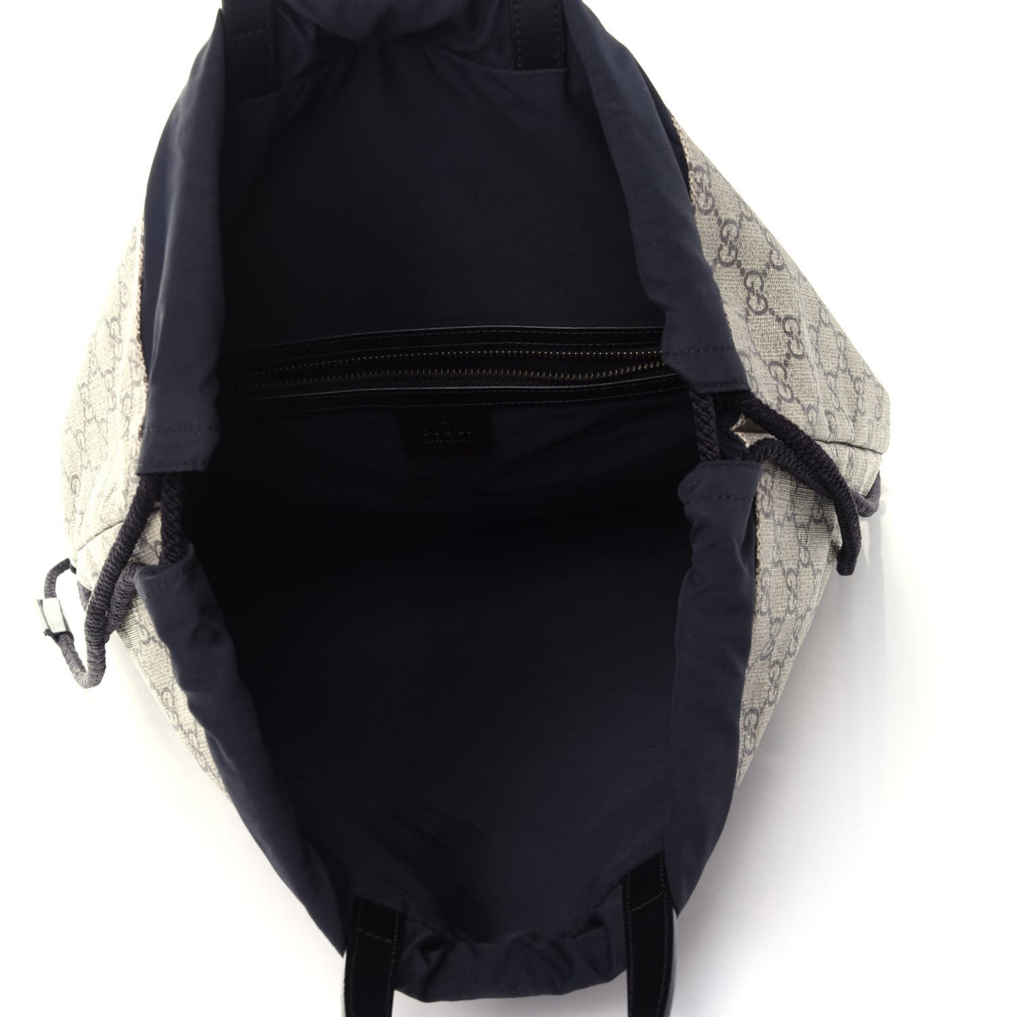 GG Supreme Monogram Angry Cat Drawstring Backpack